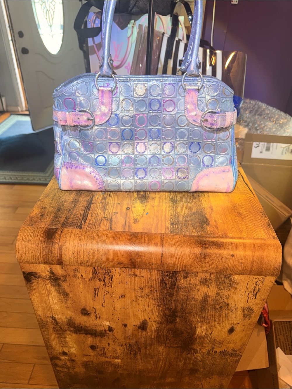 Salvatore Ferragamo one of a kind!! color changing iridescent! - Picture 2 of 9